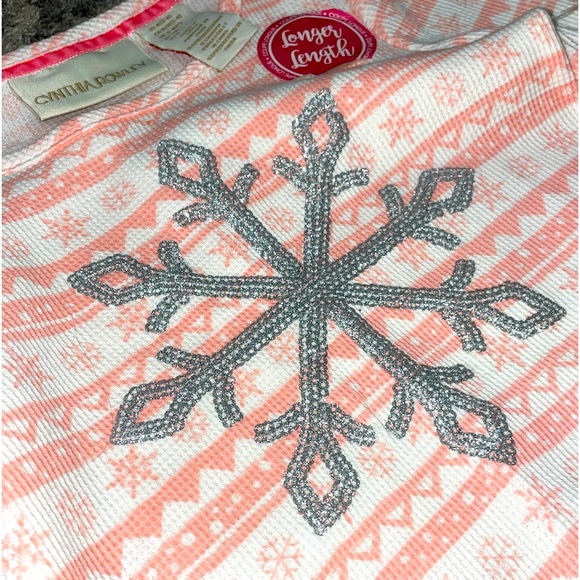 Snowflake Long Sleeve Waffle Shirt - Picture 2 of 2